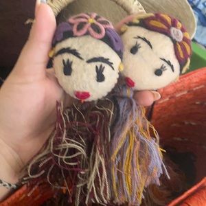 Frida Kahlo purse keychain
